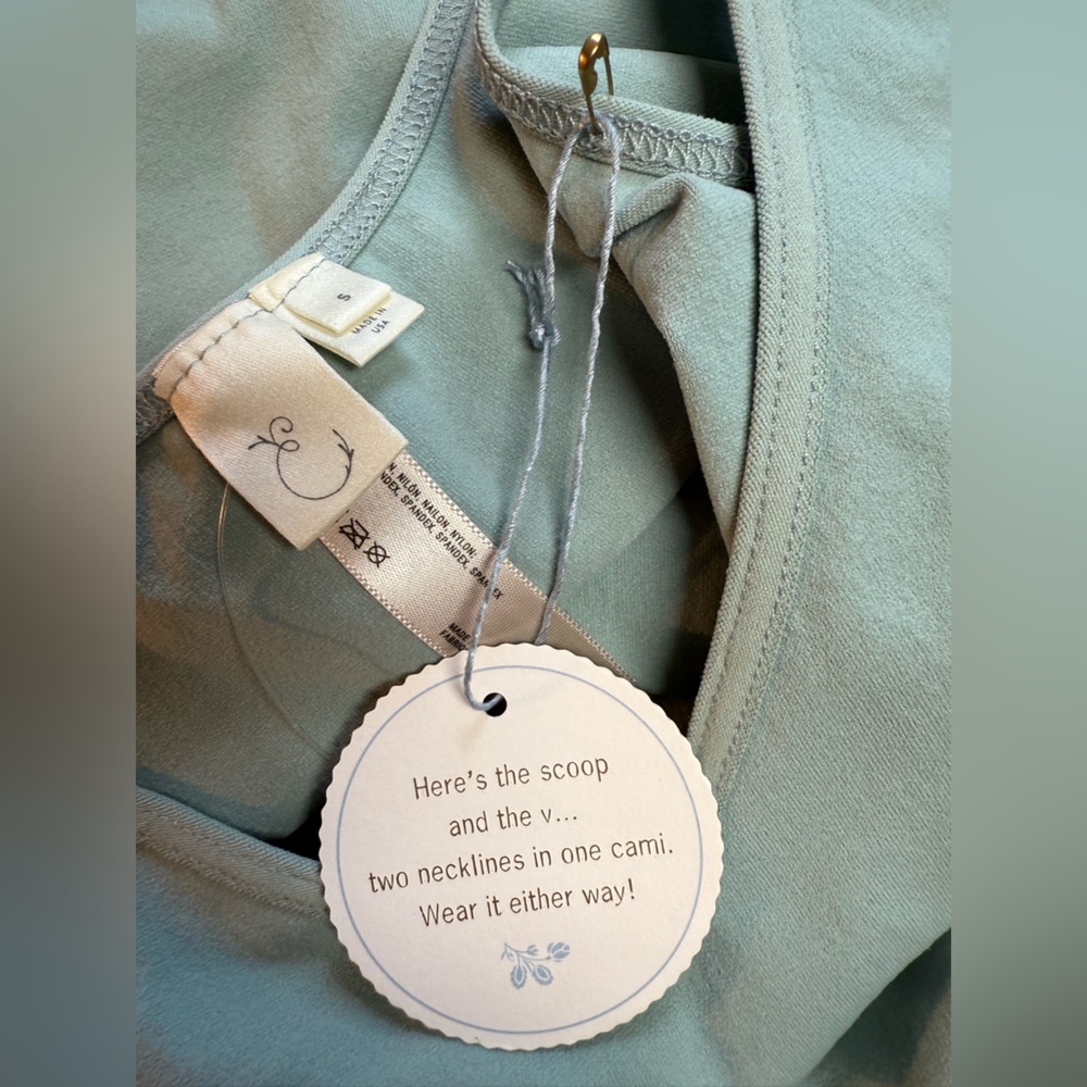 Anthropologie Green Fitted Sleeveless Tank Top - Picture 5 of 6